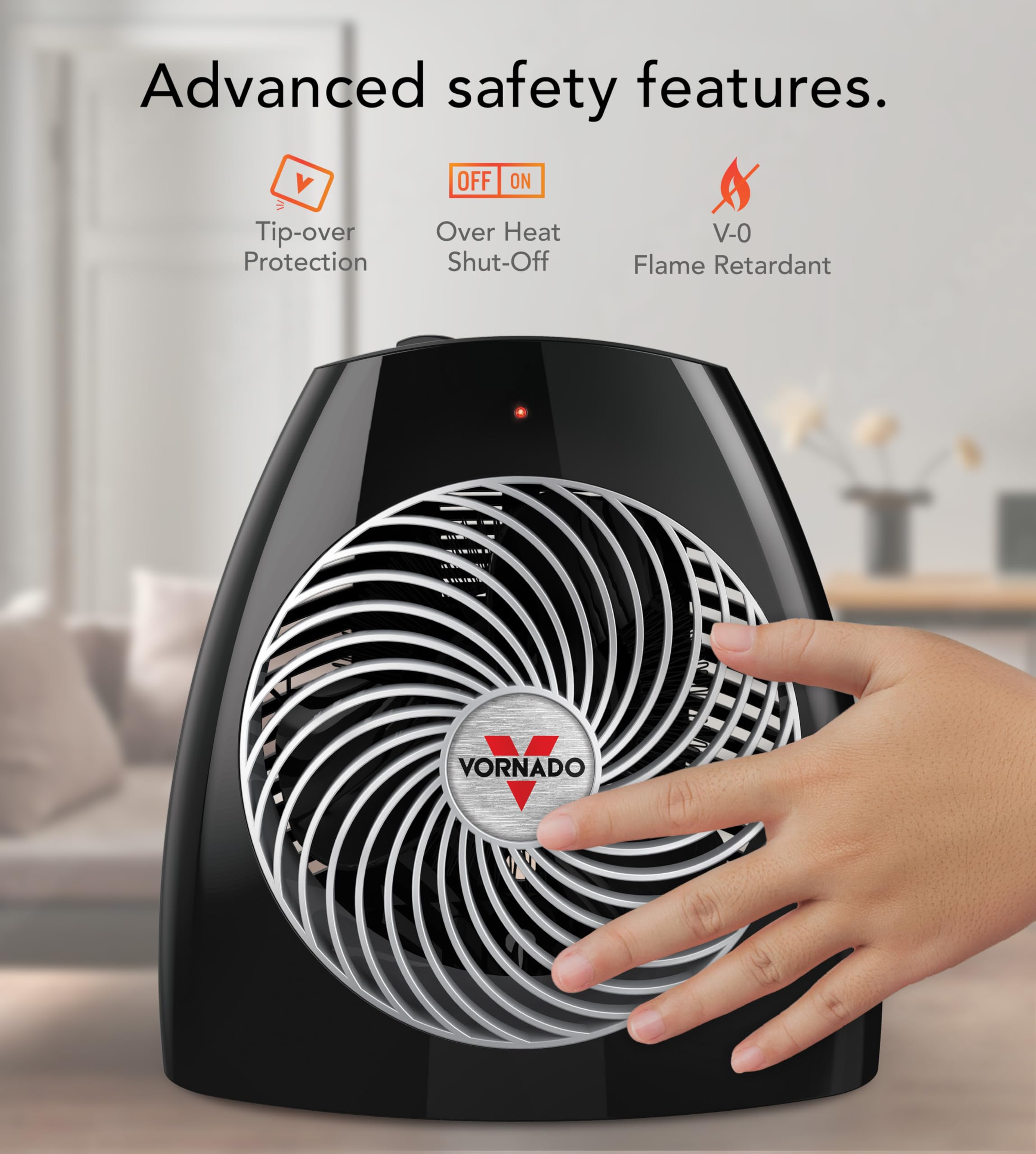Vornado MVH 2025 top view highlighting compact footprint.