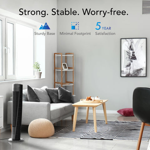 Vornado OSC84 sturdy base ensuring stable operation in a room