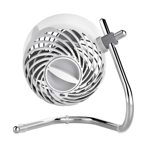 Vornado Pivot showing 360-degree axis adjustment for directional airflow