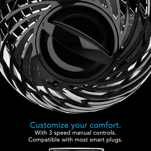 Vornado Pivot Clip with 360-degree axis directs airflow precisely.