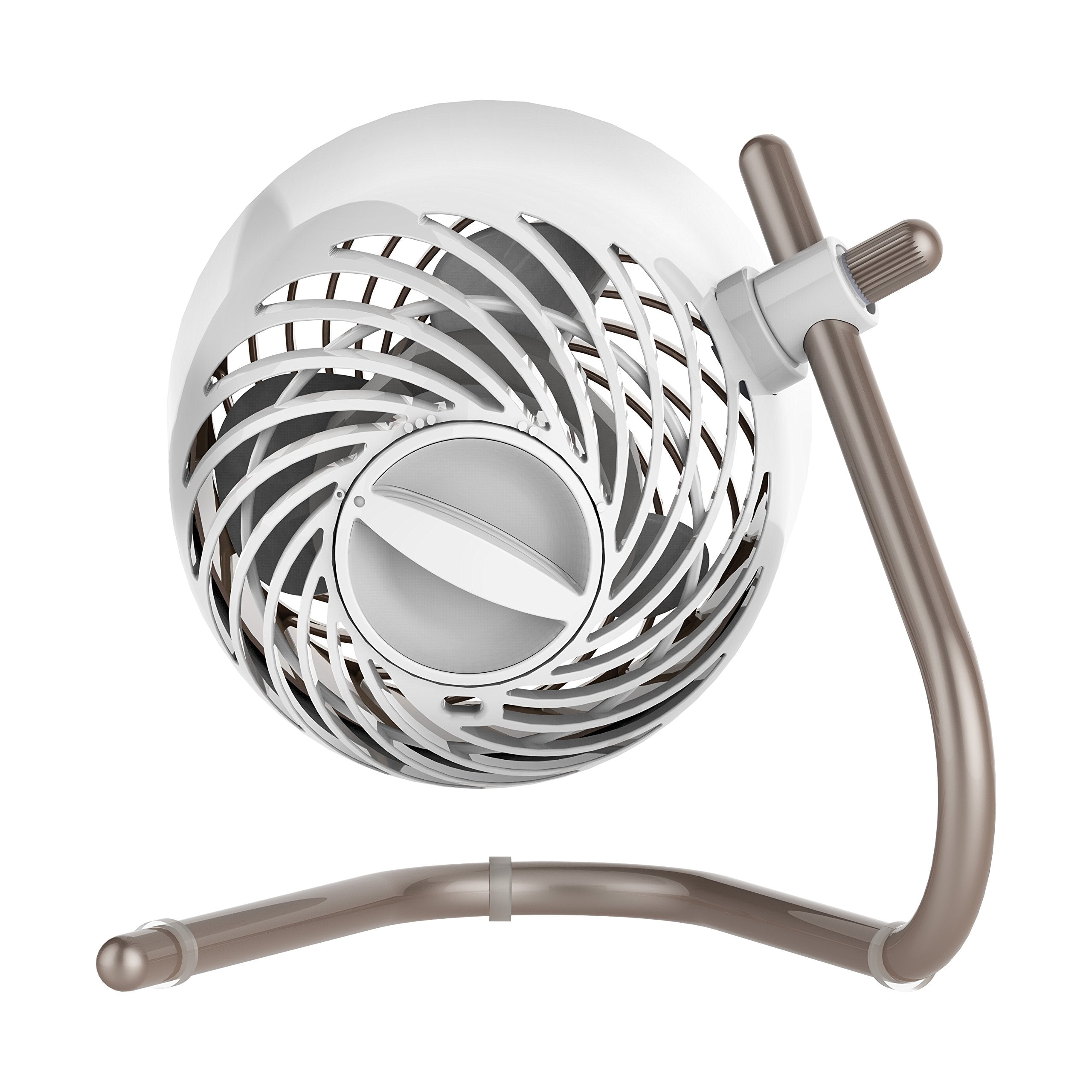 Vornado Pivot compact desk fan with copper finish fits small spaces.
