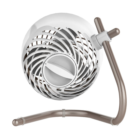 Vornado Pivot compact desk fan with copper finish fits small spaces.