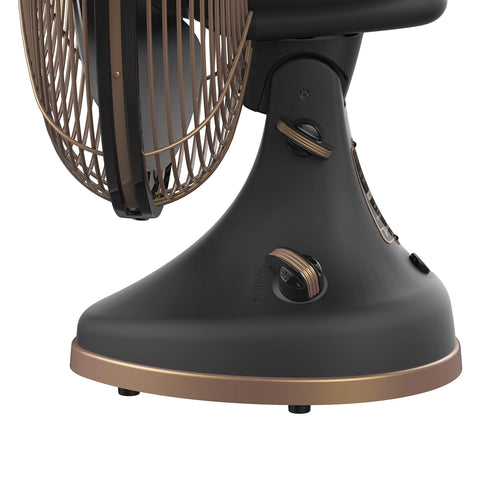 Vornado Silver Swan Alchemy base controls allow quick, easy airflow adjustment.
