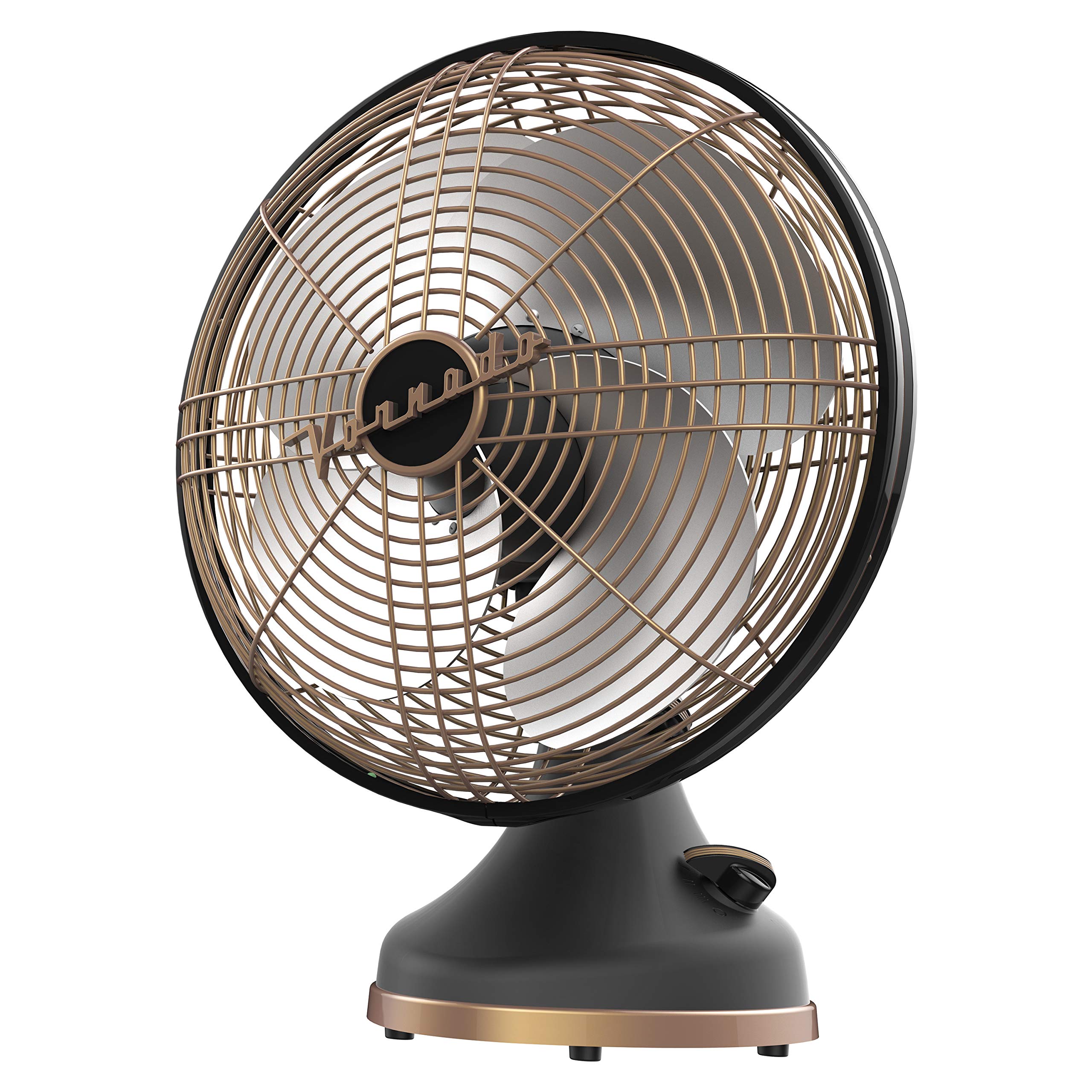 Vornado Silver Swan Alchemy gunmetal finish enhances modern decor with refined airflow.