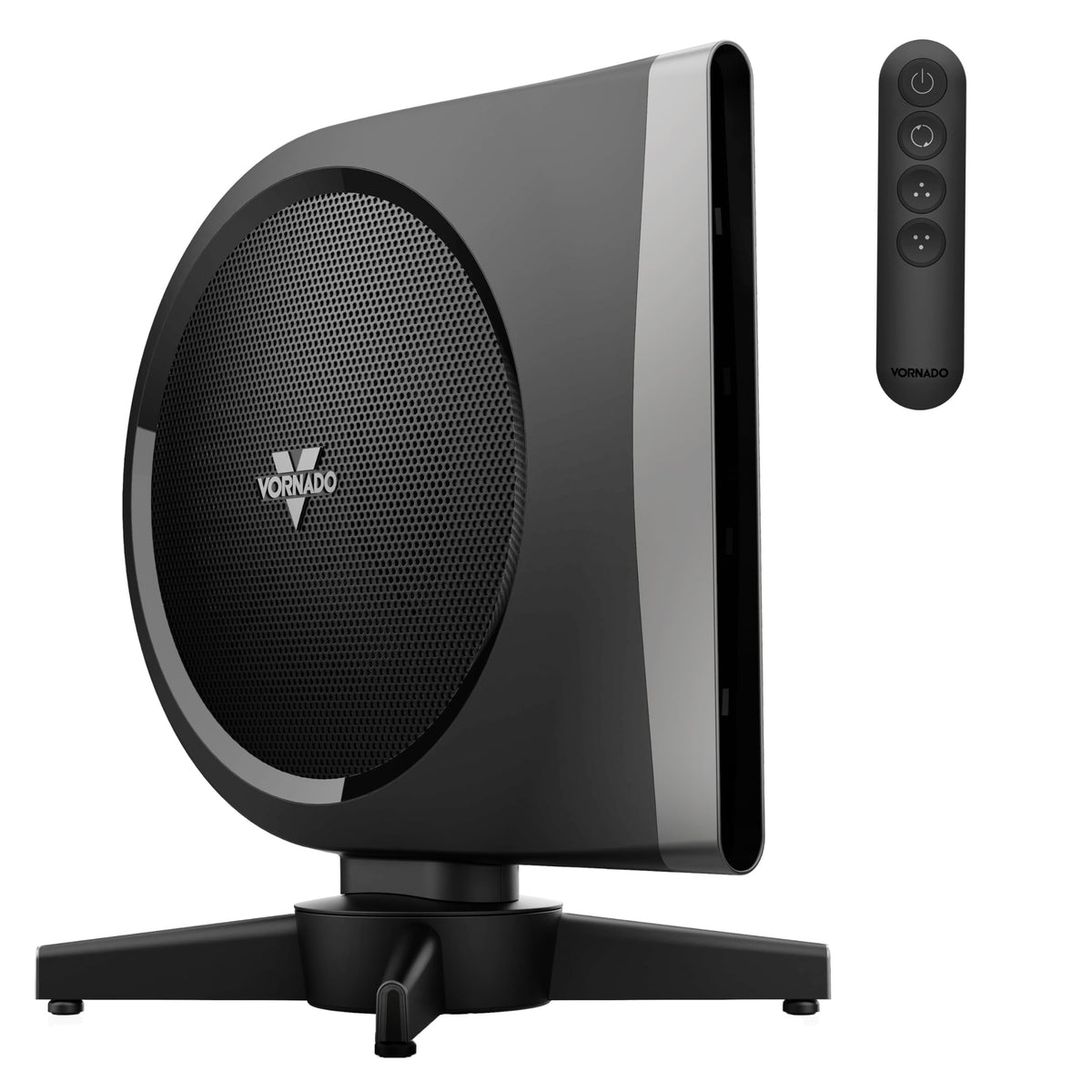 Vornado STRATA compact floor fan with remote for convenient control.