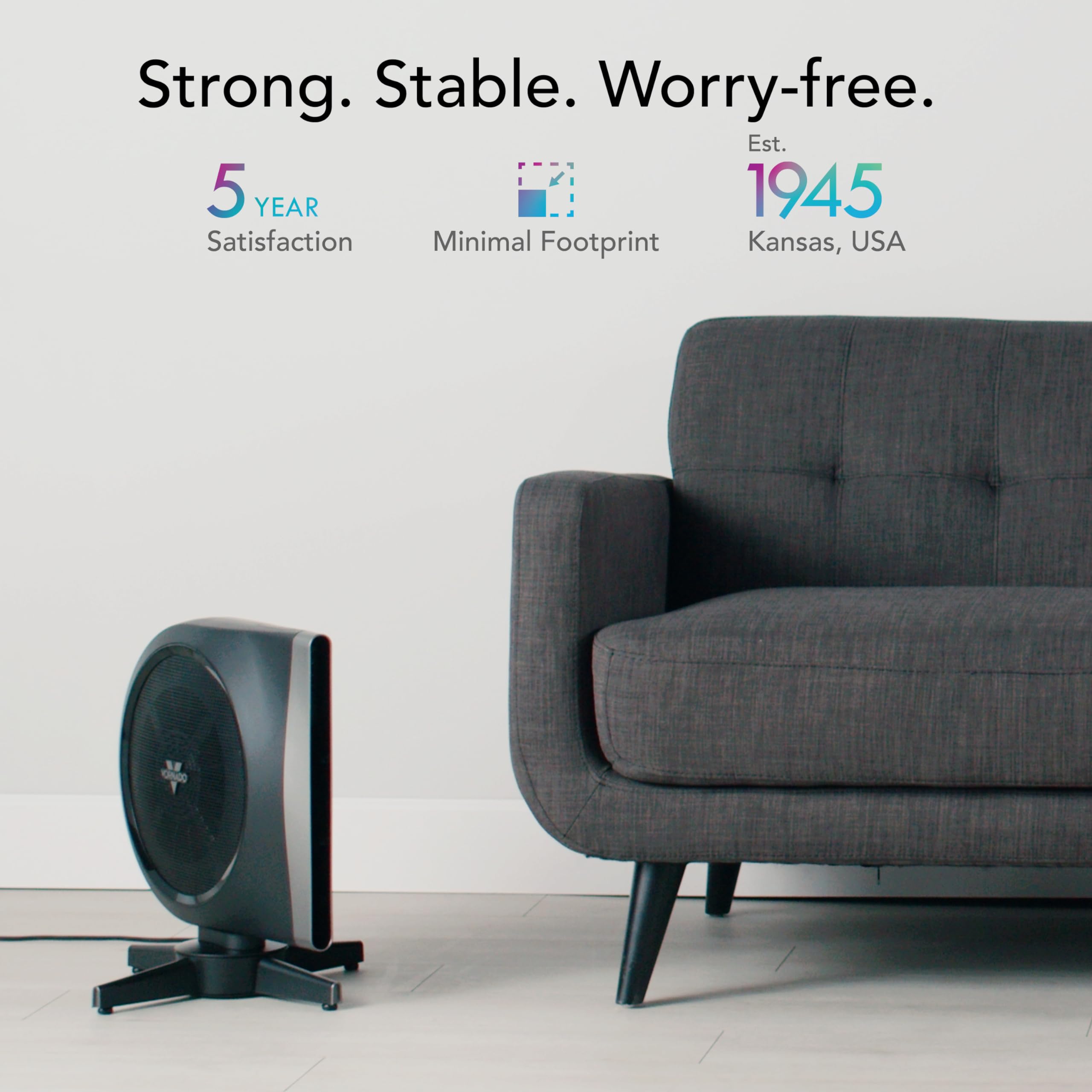 Magnetic remote attachment keeps controls handy and secure.