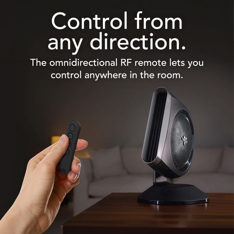 Vornado STRATA 8 OmniWave control panel highlights quick touch adjustments.