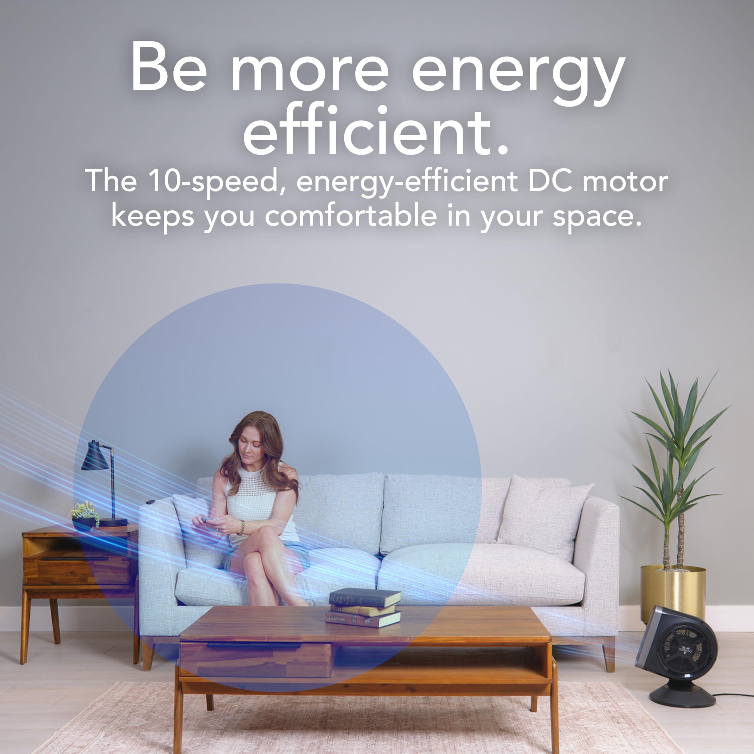 Vornado STRATA 8 OmniWave remote enables easy wireless operation from distance.