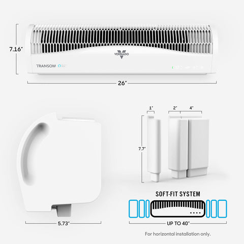 Low-profile Transom AE fits discreetly without obstructing your view.