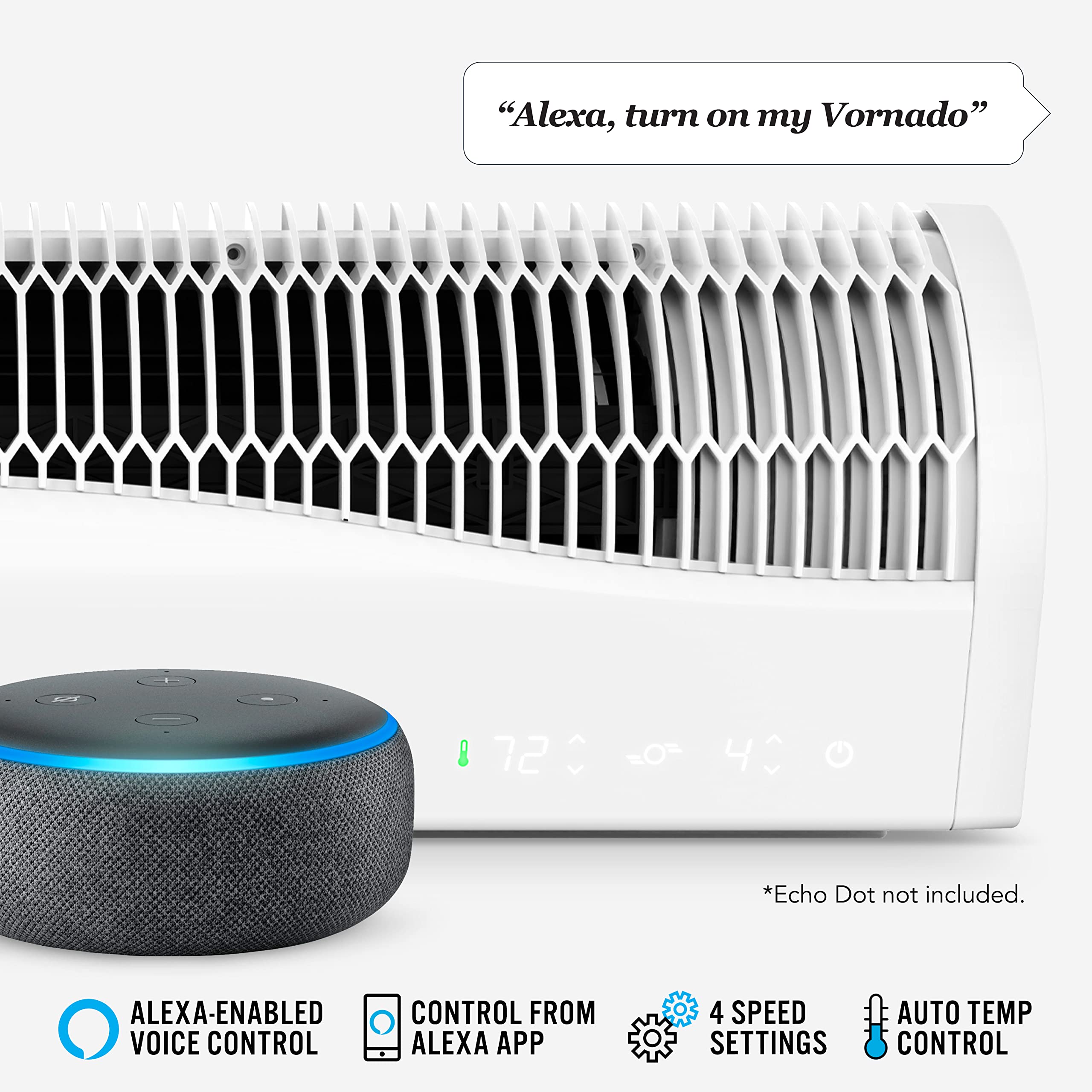 Vornado Transom AE window fan in exhaust mode to remove stale indoor air.