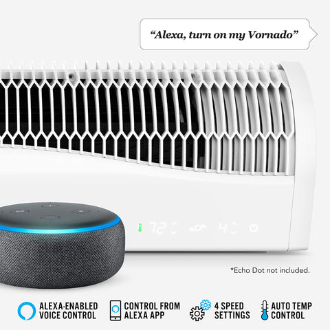 Vornado Transom AE window fan in exhaust mode to remove stale indoor air.
