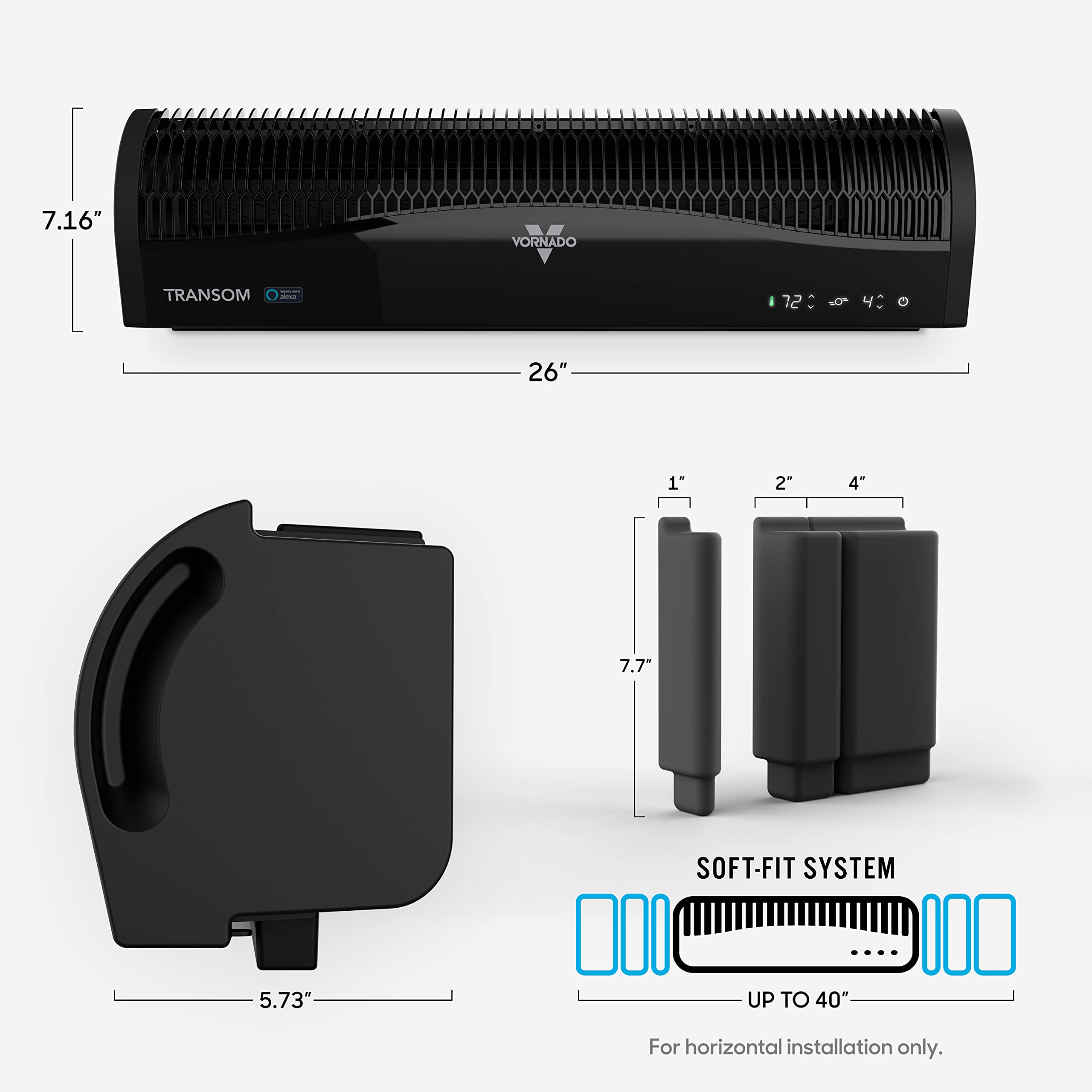 Vornado TRANSOM weather-resistant case that withstands outdoor conditions.