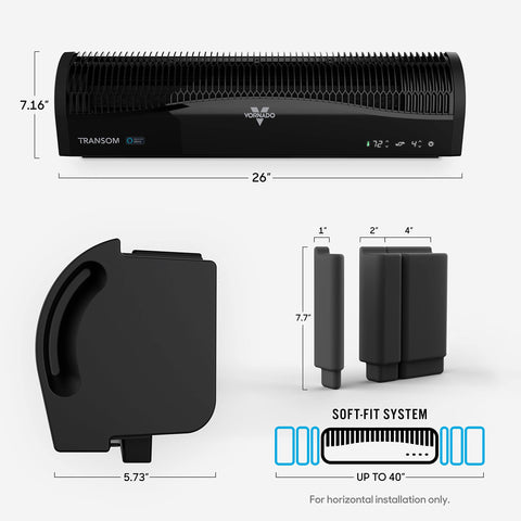 Vornado TRANSOM weather-resistant case that withstands outdoor conditions.