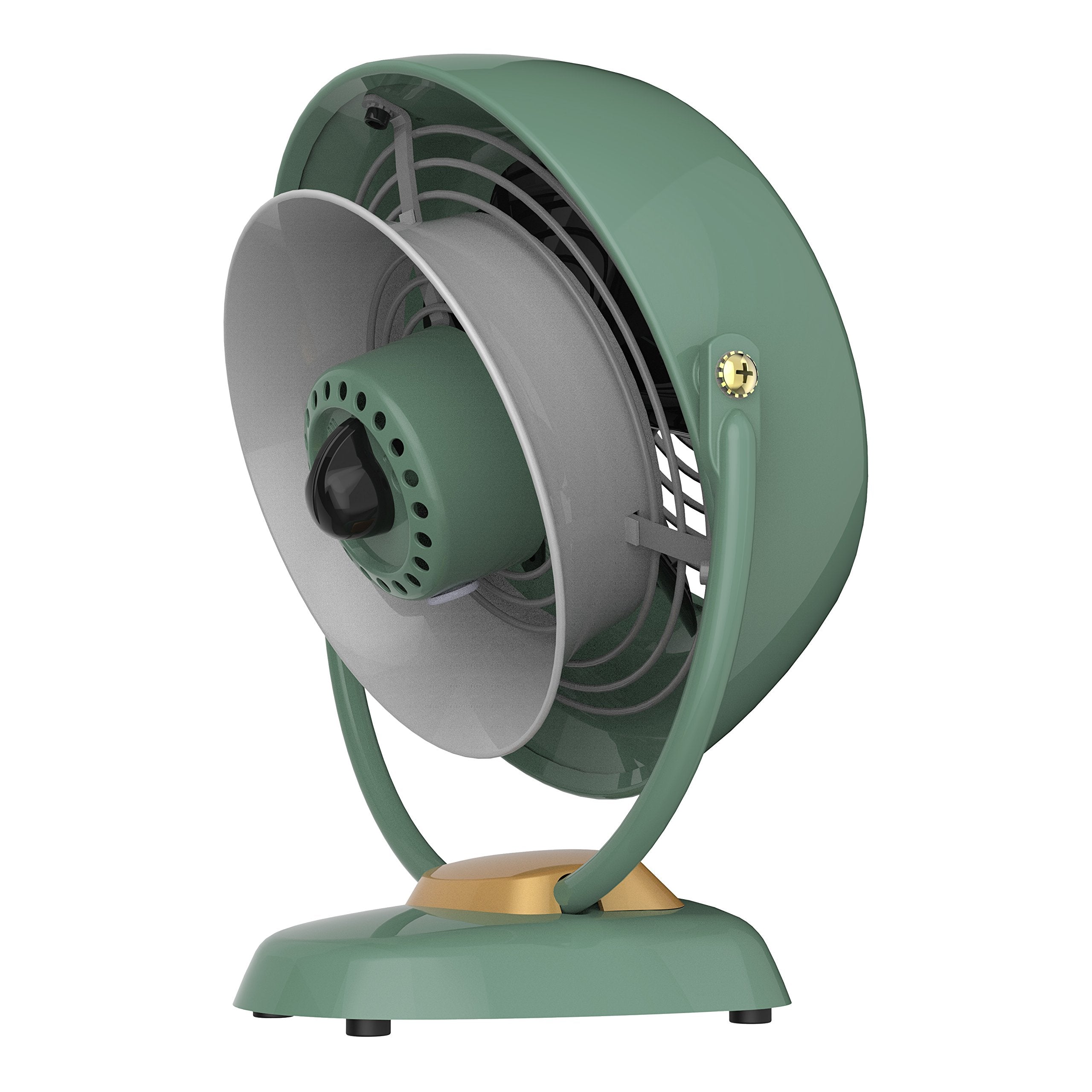 Vornado VFAN Jr retro green finish complements decor while cooling.