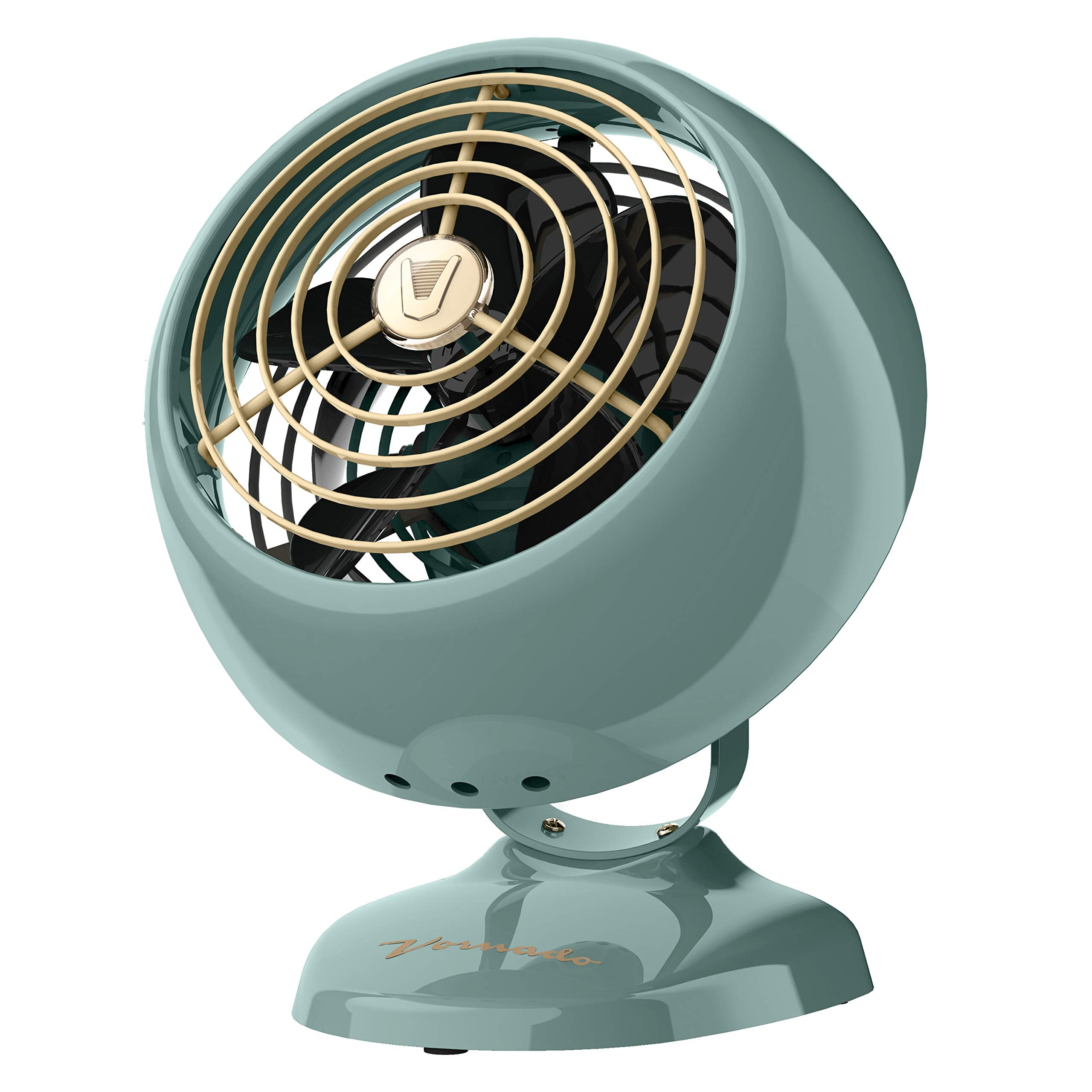 Vornado VFAN Mini Classic front view showing the vintage metal desk fan.