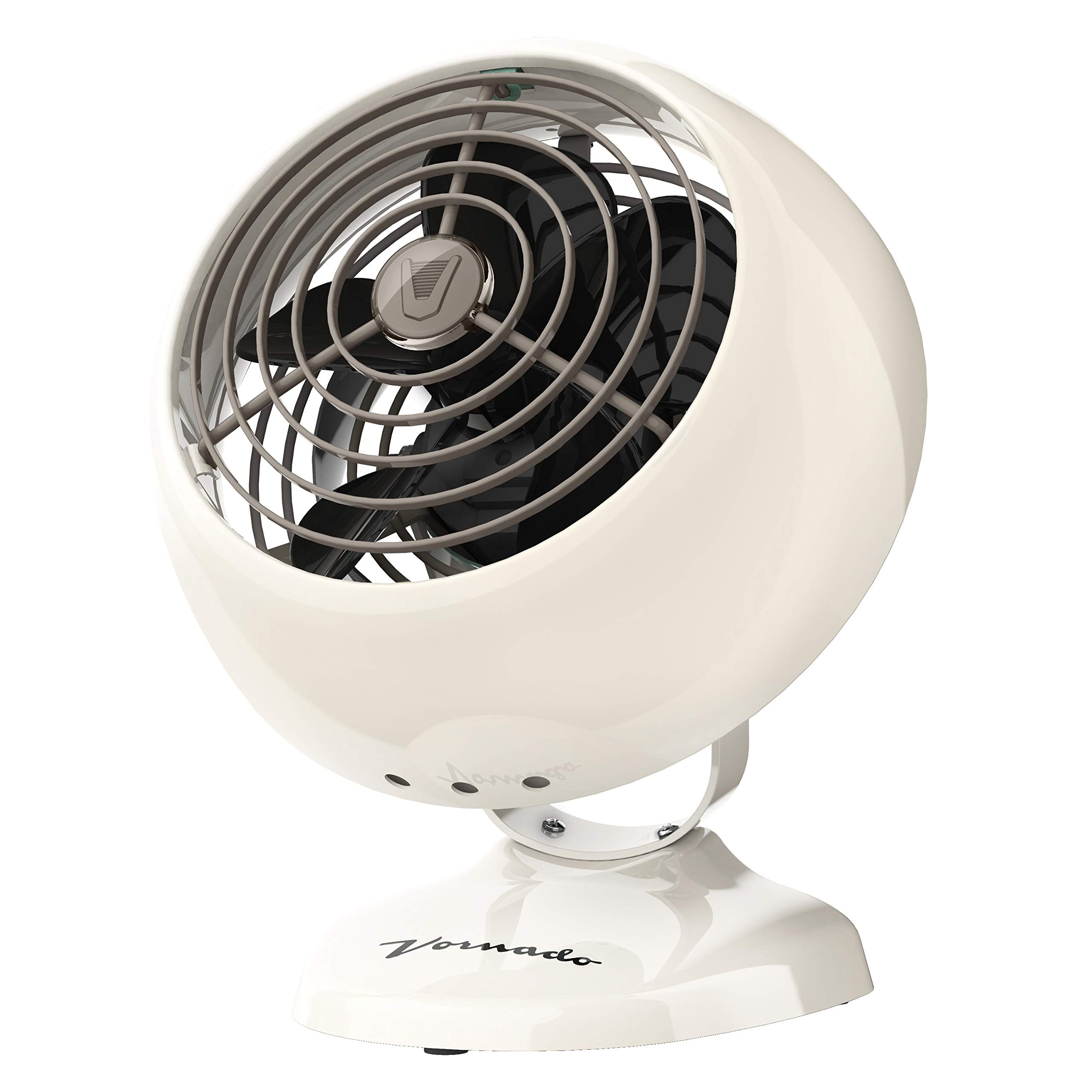 Vornado VFAN Mini Classic front view with vintage metal finish for personal desk cooling