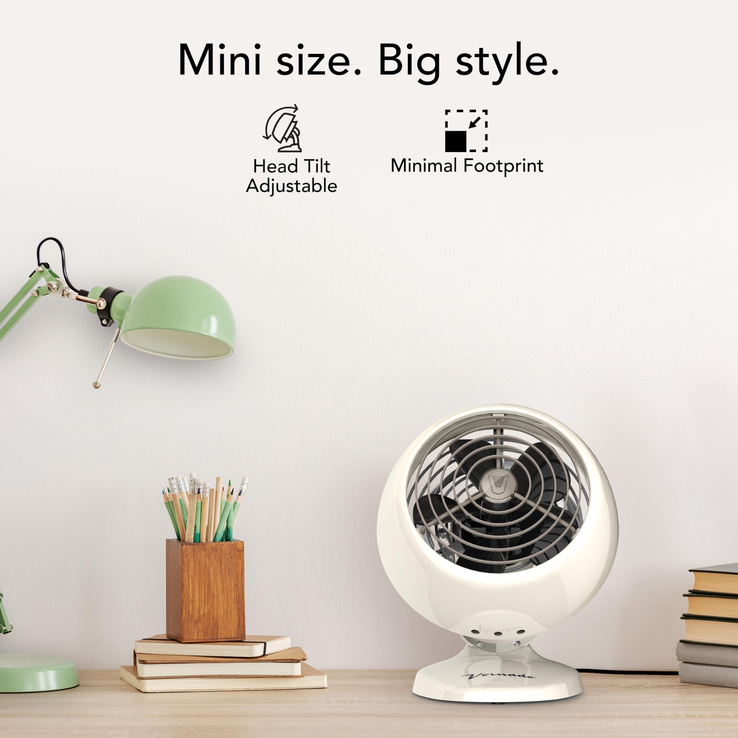 Vornado VFAN Mini Classic metal construction conveys durability and retro charm