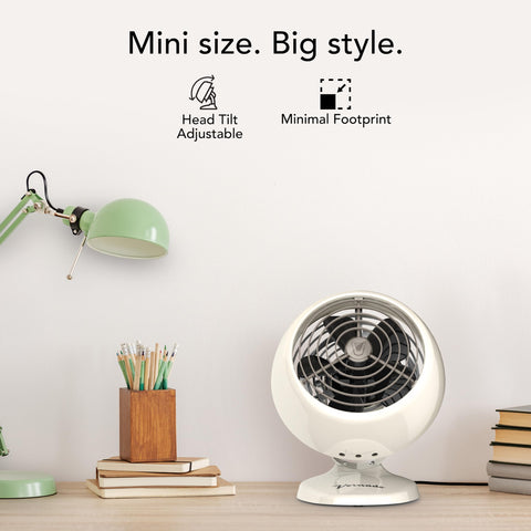 Vornado VFAN Mini Classic metal construction conveys durability and retro charm