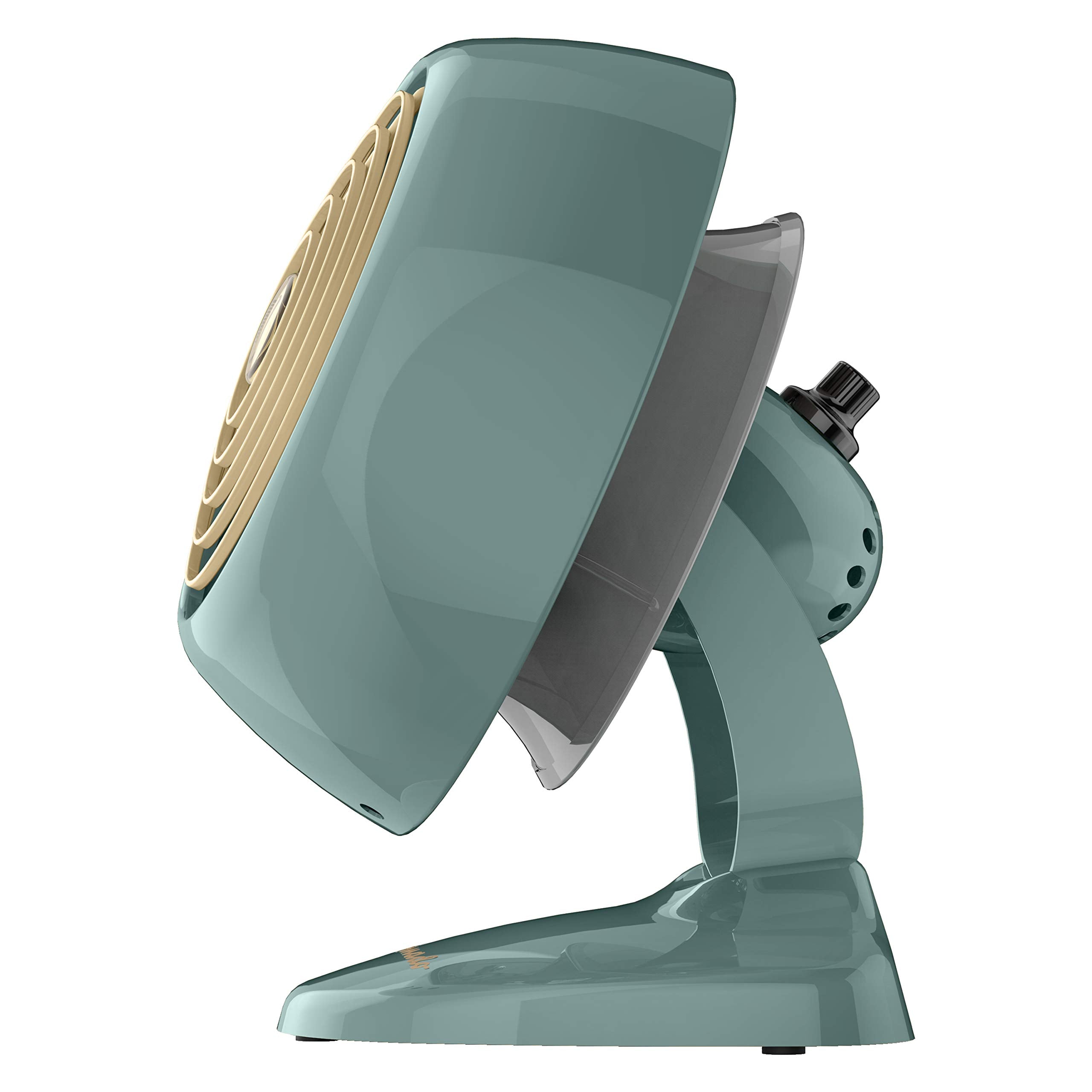 Vornado VFAN Mini Classic metal desk fan highlights compact design.