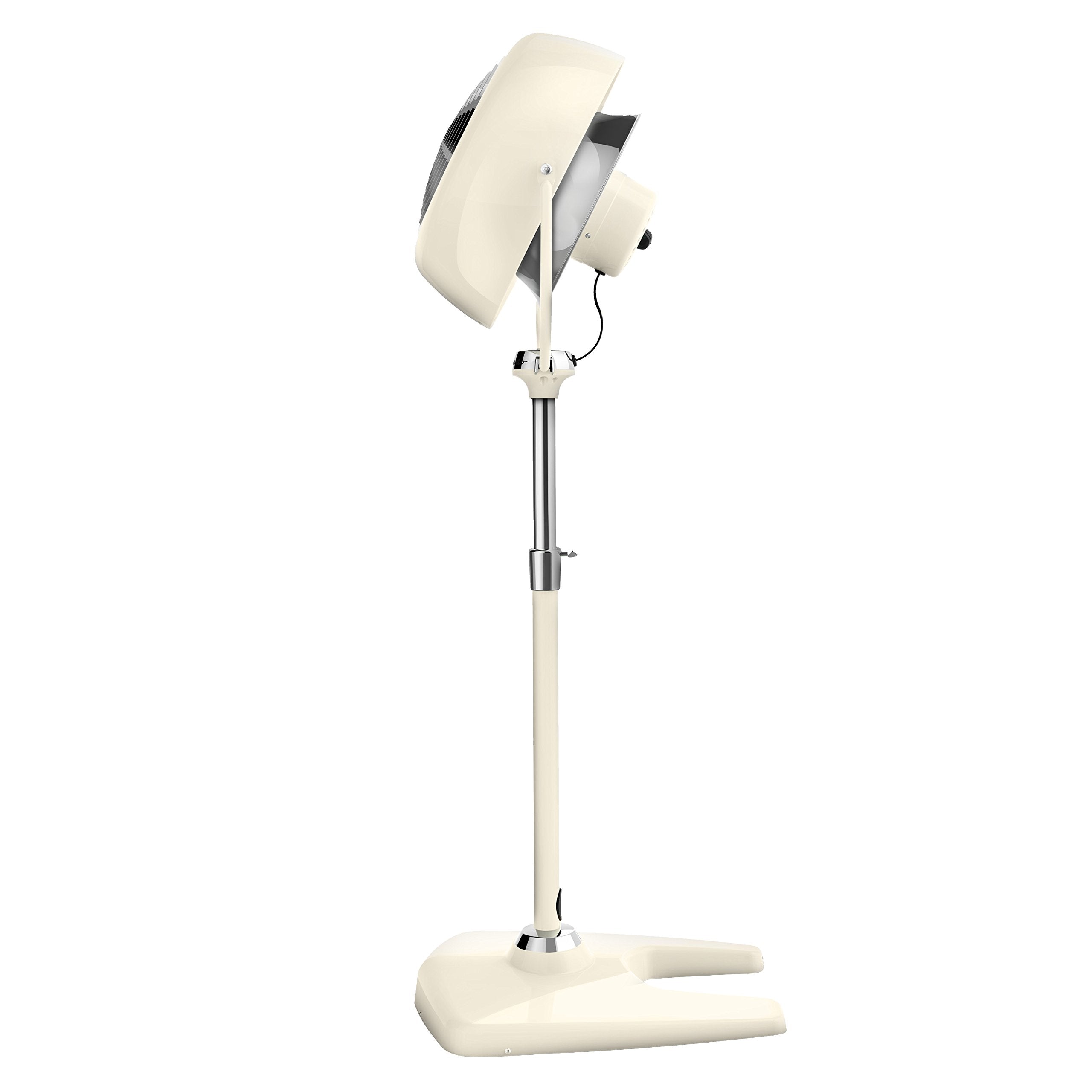 Vornado VFAN Sr pedestal side view demonstrates adjustable height for targeted cooling.