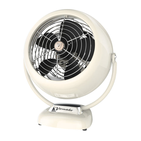 Vornado VFAN vintage white desktop fan, compact retro design for small rooms