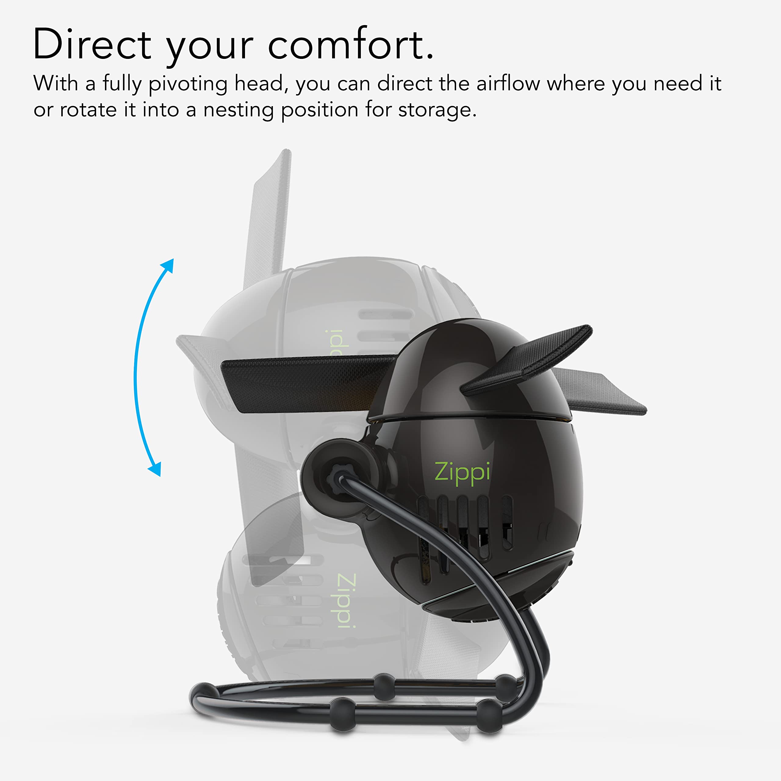 Vornado Zippi two-speed dial offers light to strong airflow.