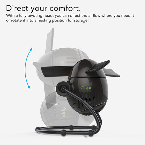Vornado Zippi two-speed dial offers light to strong airflow.