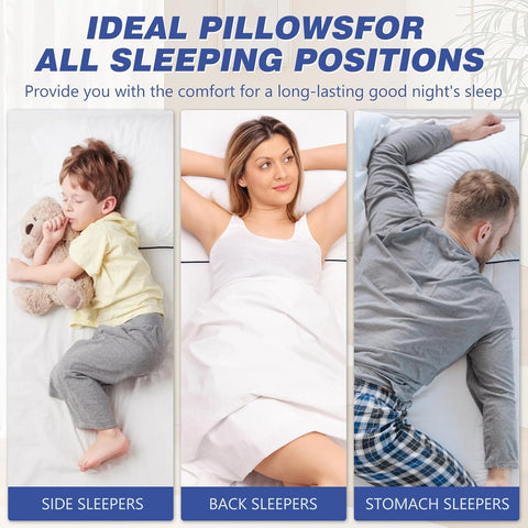 Vorouhals pillows arranged for versatile sleep positions