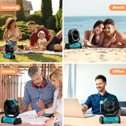 VOSFEEL camping fan compact backpack-size for travel