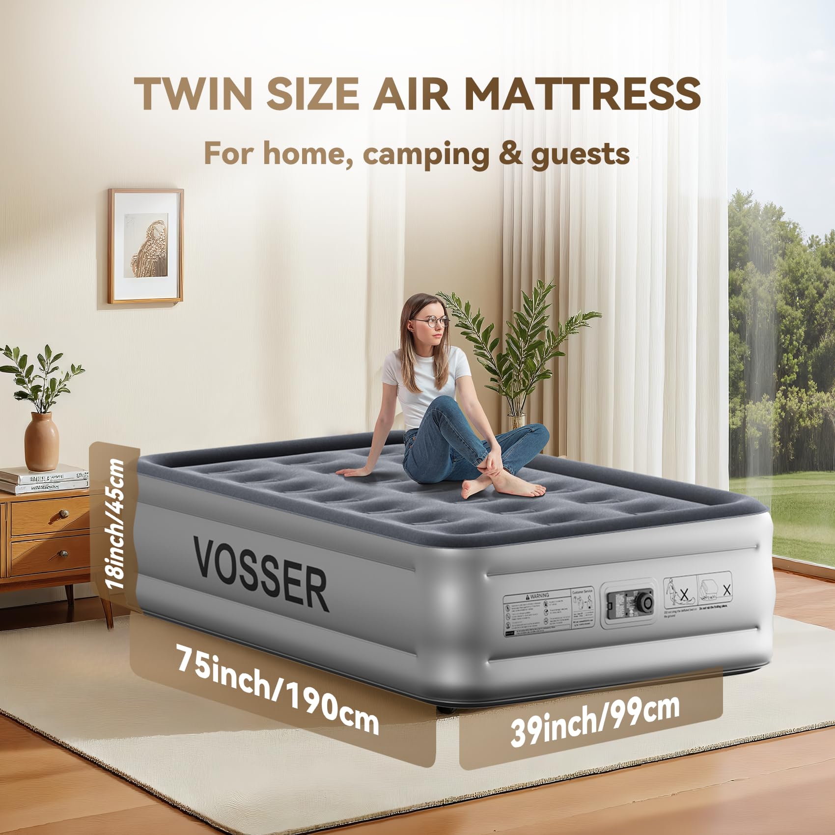 VOSSER endurance-tested construction withstands repeated inflations and temperature shifts.