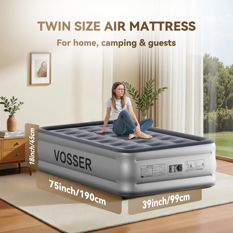 VOSSER endurance-tested construction withstands repeated inflations and temperature shifts.