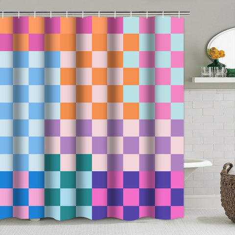 Vostolaiv 12 hooks organize shower essentials and keep curtain steady.