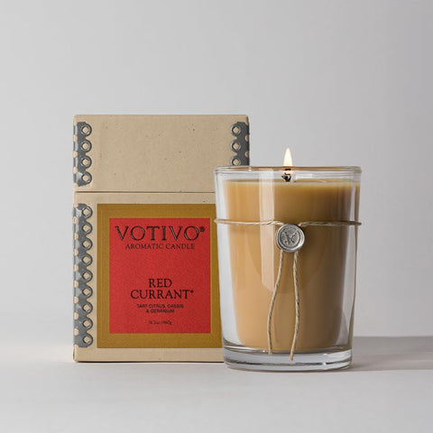 Votivo Red Currant fragrance swatch conveying tart citrus and cassis notes.