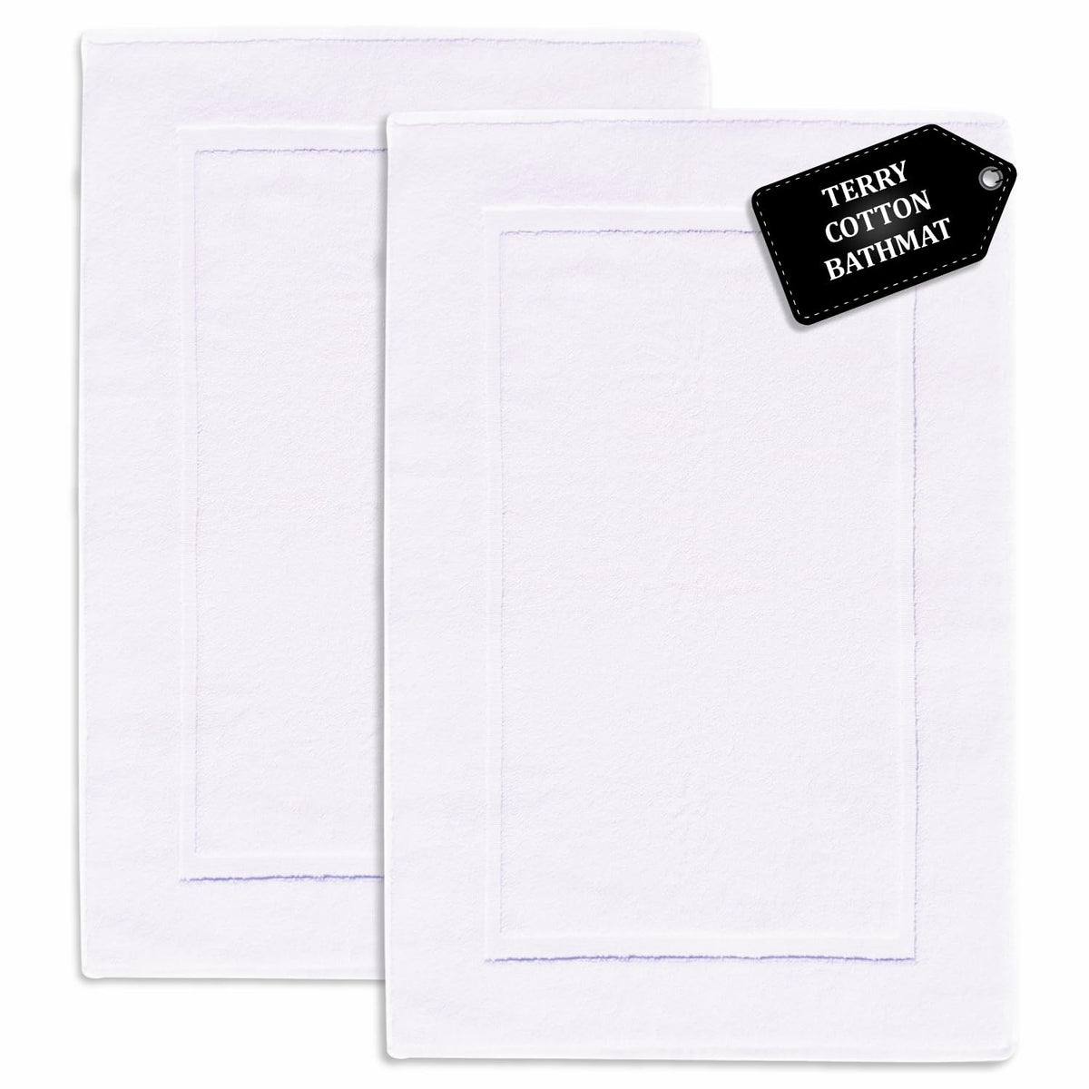 Voyzz Home premium bath mat close-up shows plush cotton feel for comfort