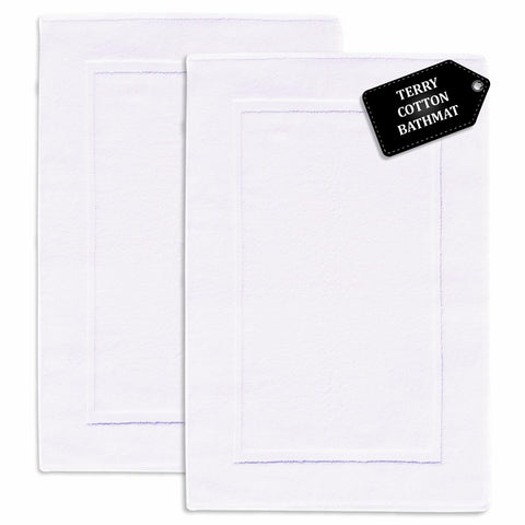 Voyzz Home premium bath mat close-up shows plush cotton feel for comfort