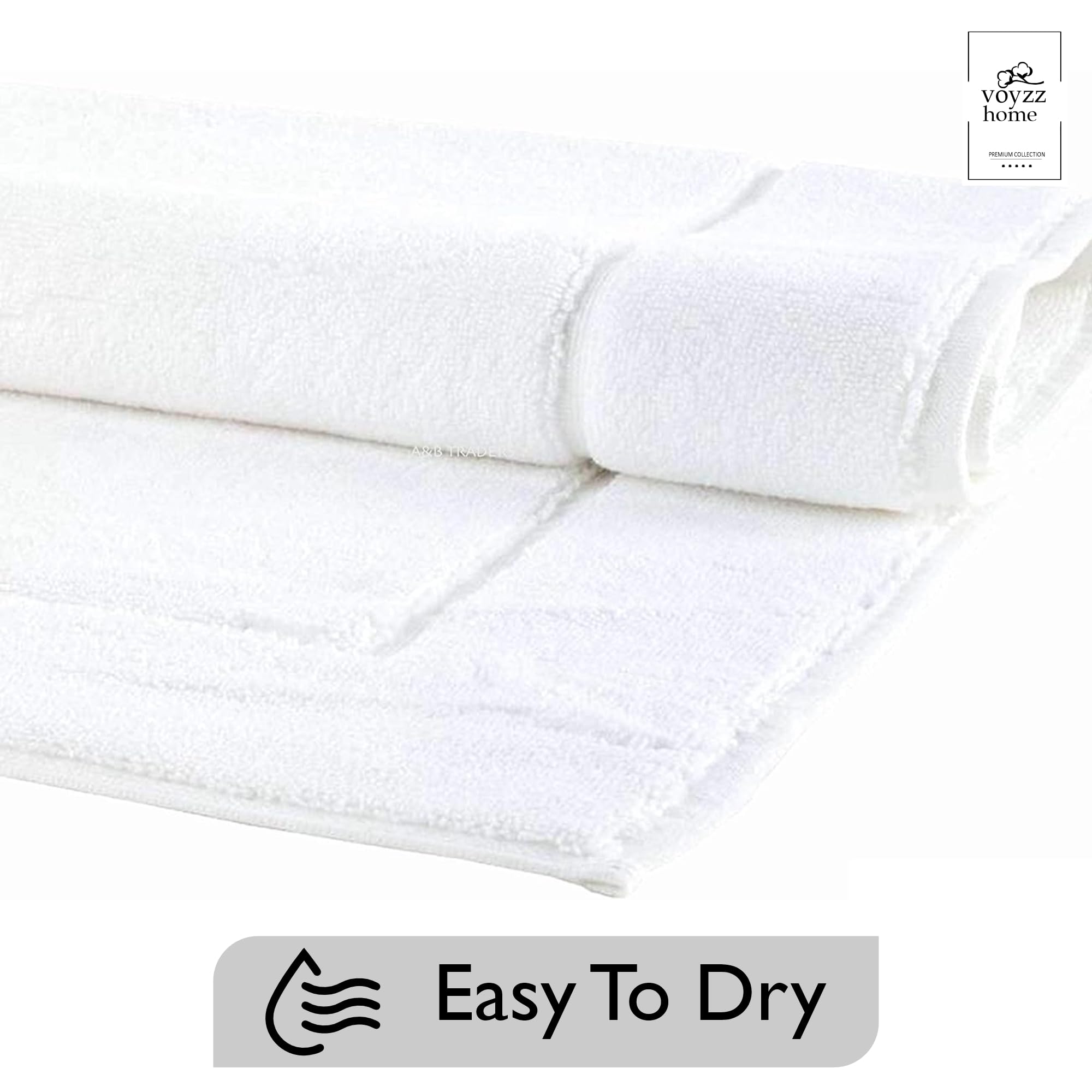 Voyzz Home soft-pile mat close-up demonstrates 0.25-inch height for comfort