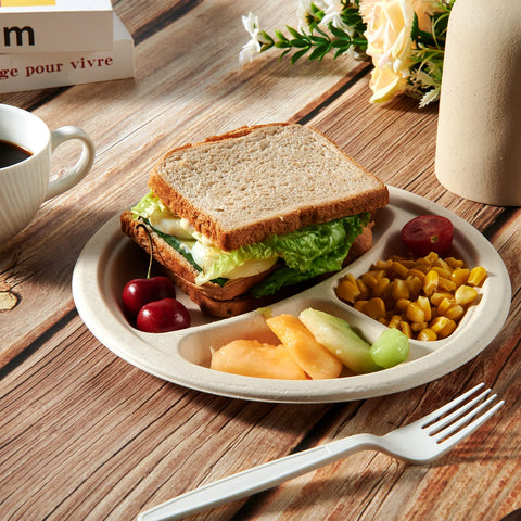 Vplus 125 pack disposable plates offers convenient cleanup after events