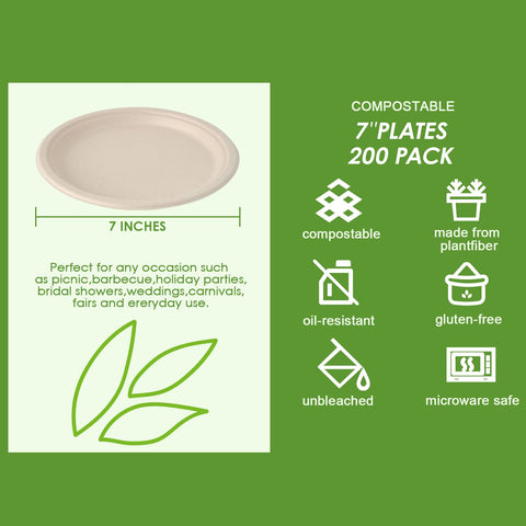 Vplus heavy-duty compostable plates demonstrate leak-resistance for meals.