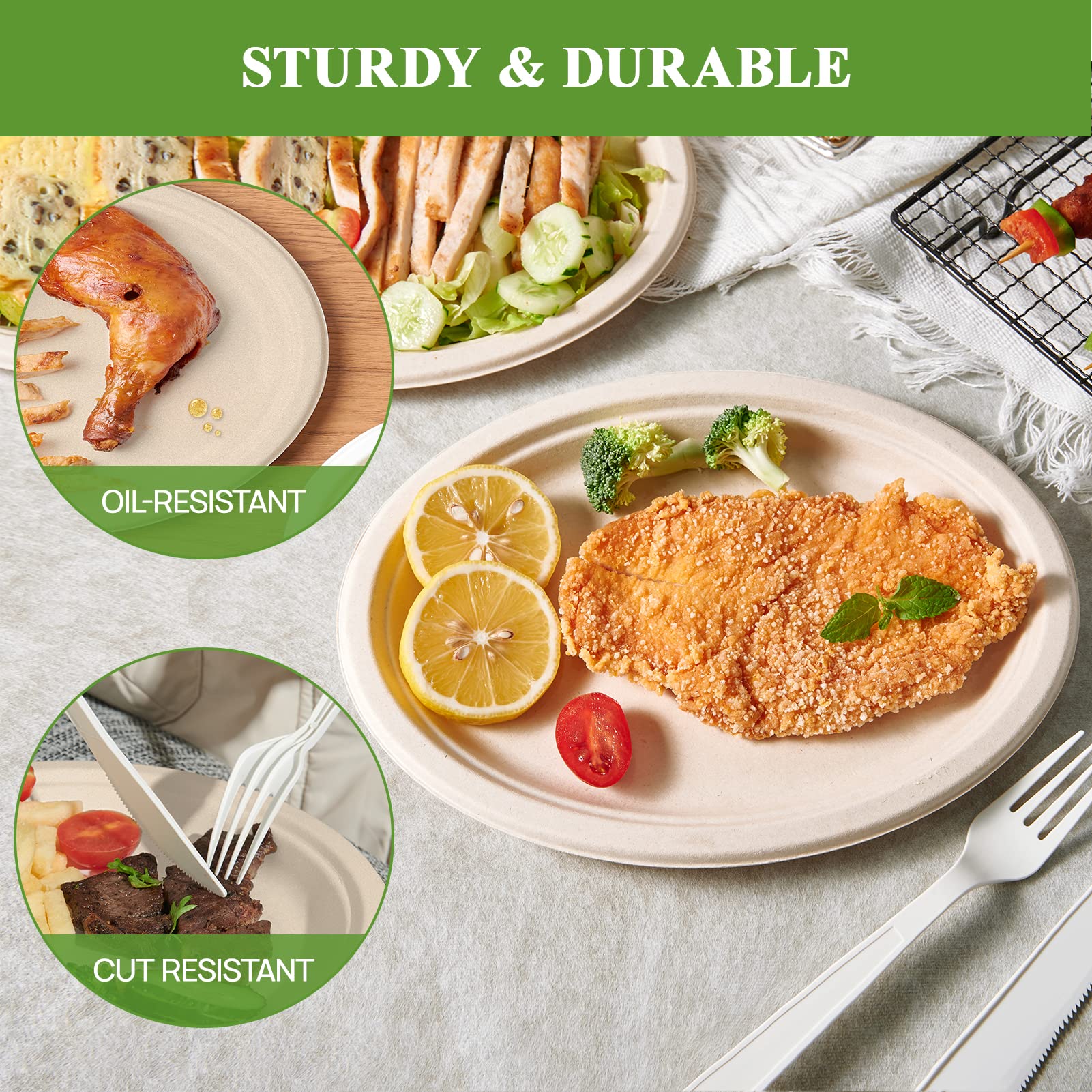 Closeup of Vplus heavy-duty plate edge highlighting durability and no plastic lining