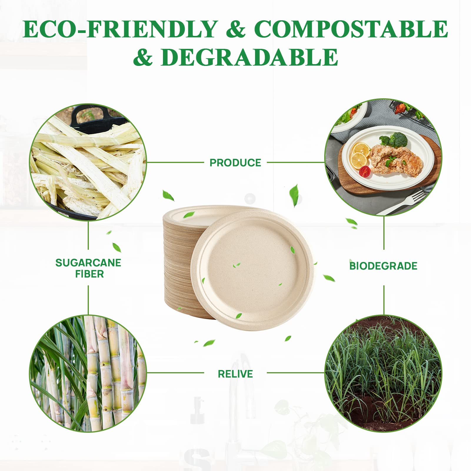 Vplus microwave-freezer-safe plate lets you reheat leftovers safely.