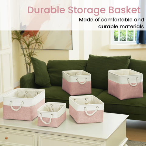 VQRTEXA multi-purpose baskets for laundry, closet, or living room