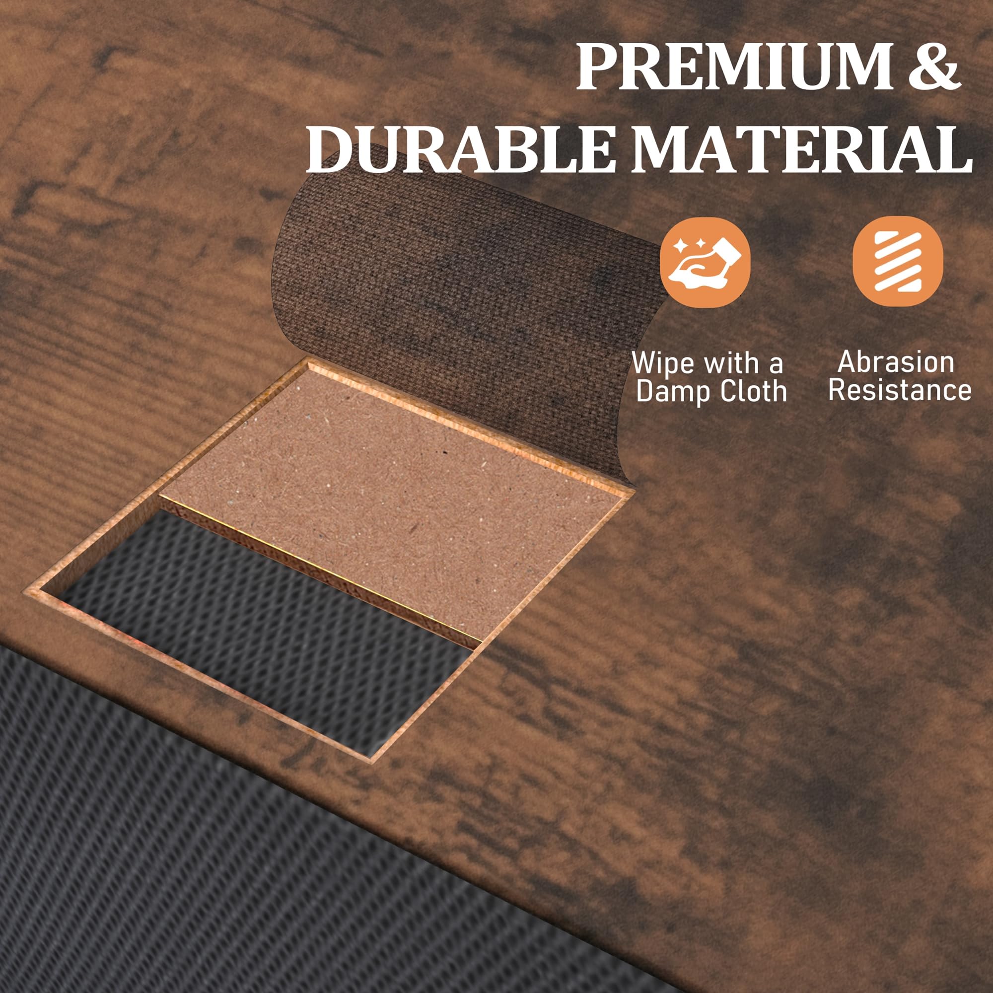 VredHom Fabric Dresser fabric texture close-up, breathable material.