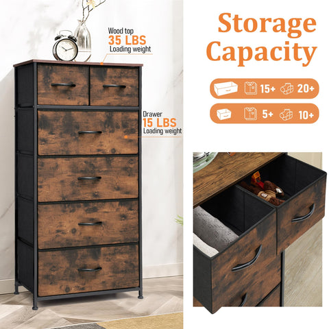 VredHom Fabric Dresser wall-fixed option, enhances stability and safety.