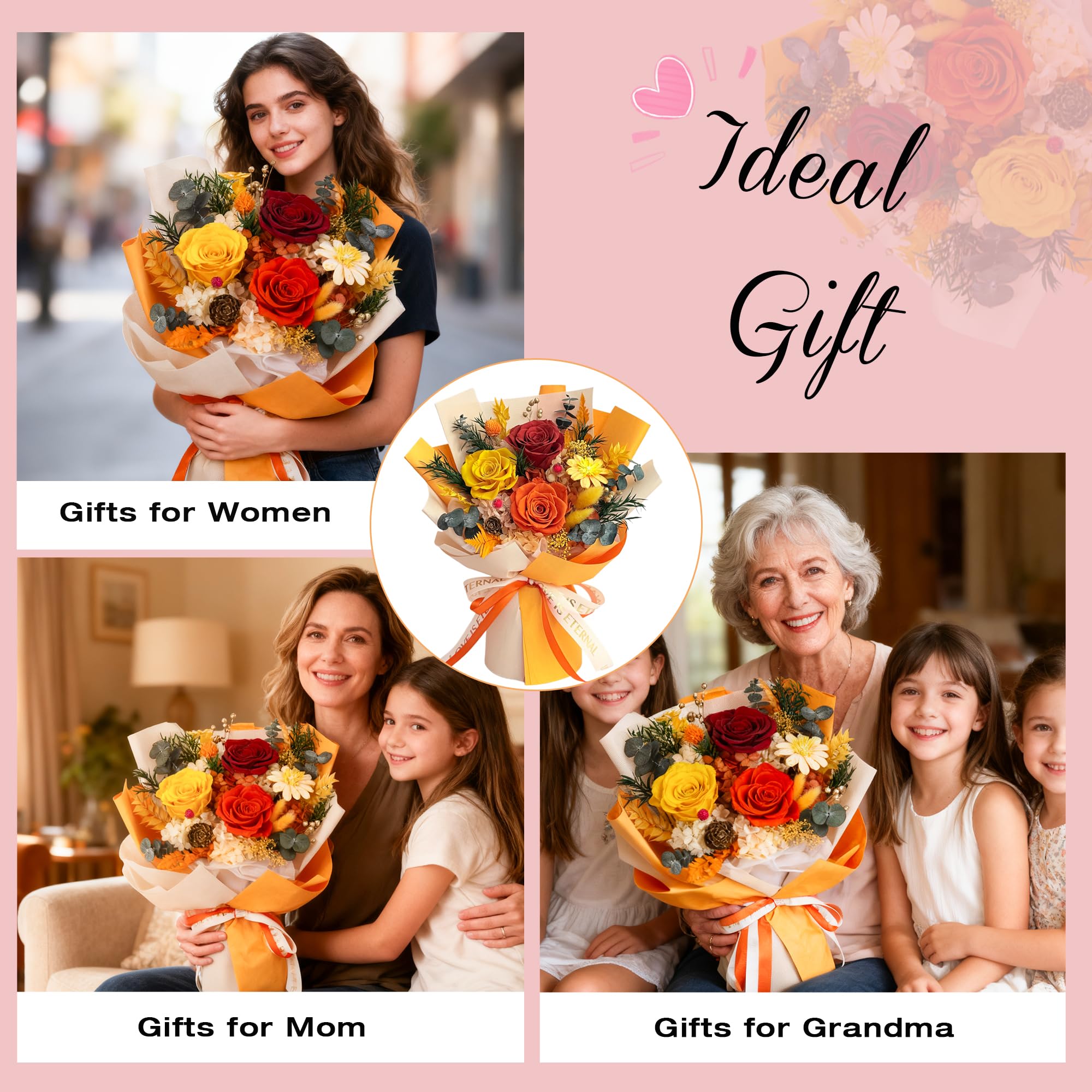 Vrioca gift box packaging presents an elegant, ready-to-gift bouquet.