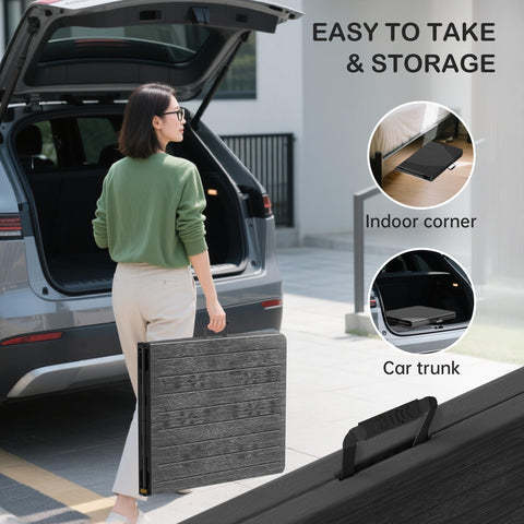 Lock design keeps legs secure and unfolded for stability.