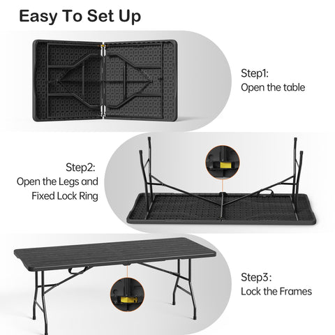 HDPE material provides waterproof durability and scratch resistance.