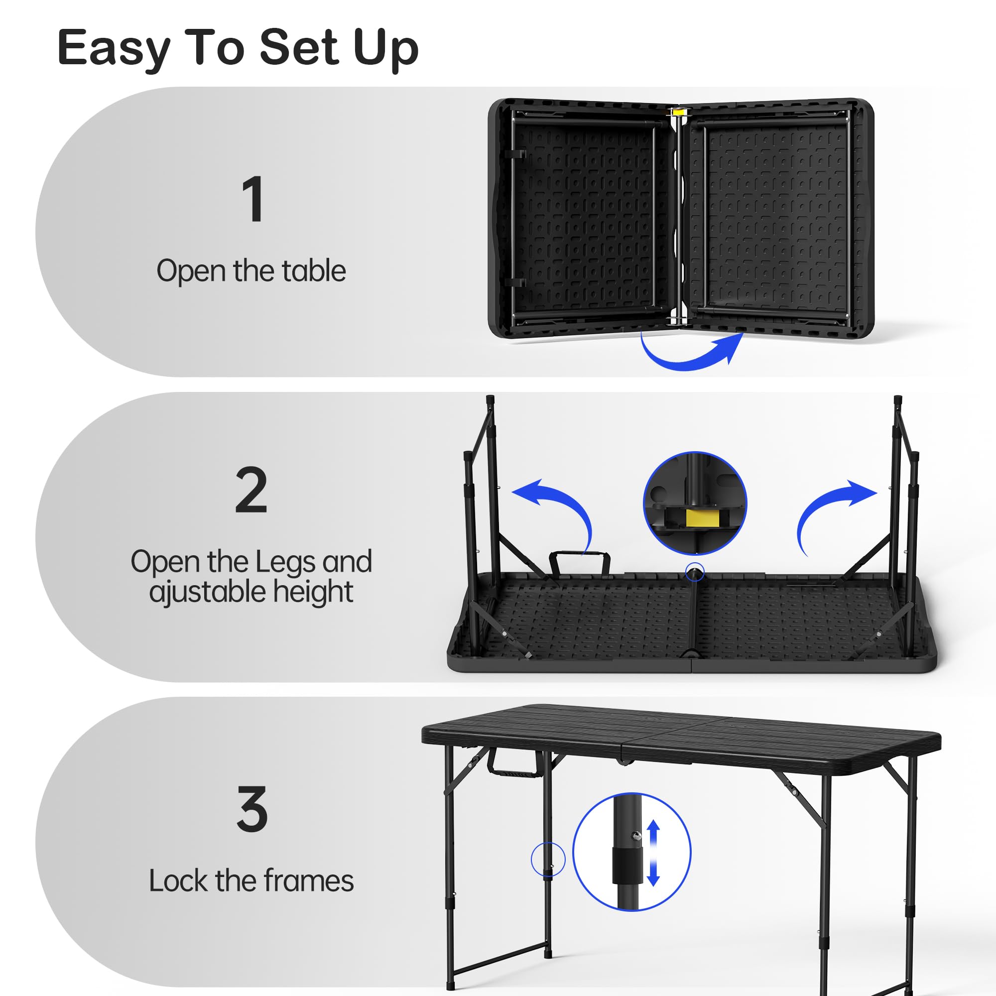 VSOAEIL outdoor-ready table stands up to weather and spills.