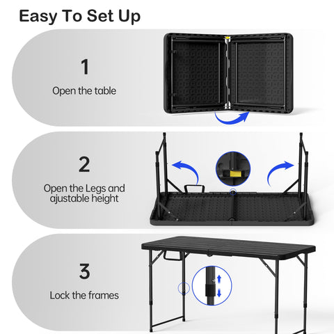 VSOAEIL outdoor-ready table stands up to weather and spills.