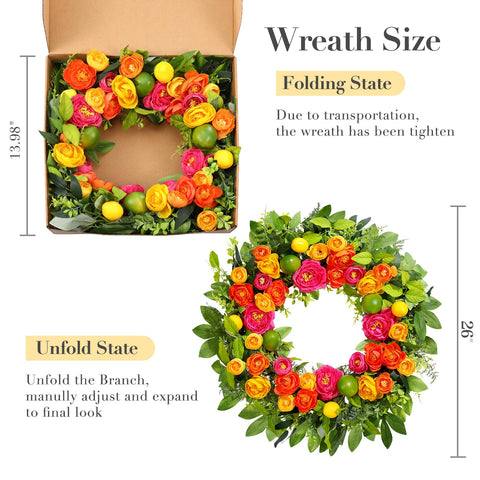 Vsonker summer wreath decor ideas for porches, walls, and windows.