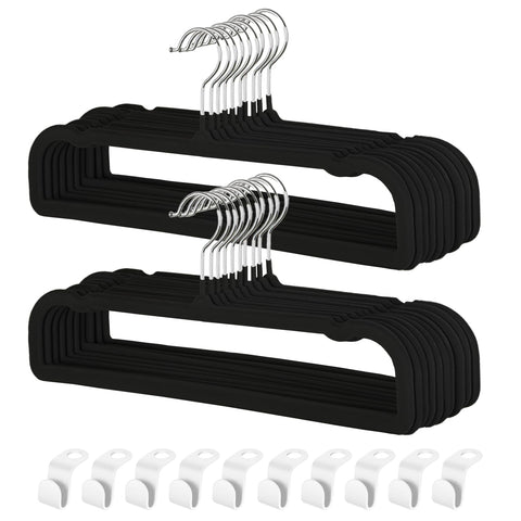 VSV stoage pants velvet hangers 20-pack keep pants neat and slip-free